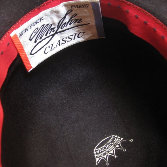 Vintage l 60s OS Mr. John Classic Designer Black Velvet Ribbon Bow Lampshade Hat - Picture 5 of 7